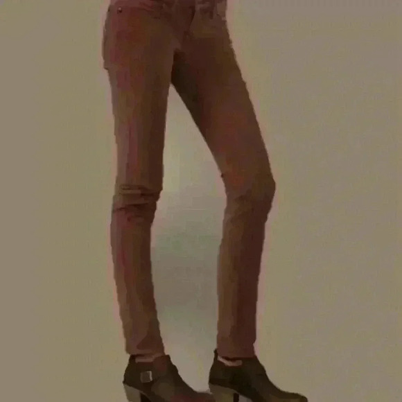 Free People Rust Brown Skinny Denim Jeans Stretch Fall Boho SZ 29 61855-16515125 - Picture 1 of 7